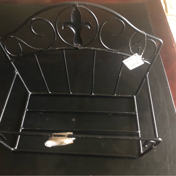 Black decorative hose basket-New - Picture 1 of 4